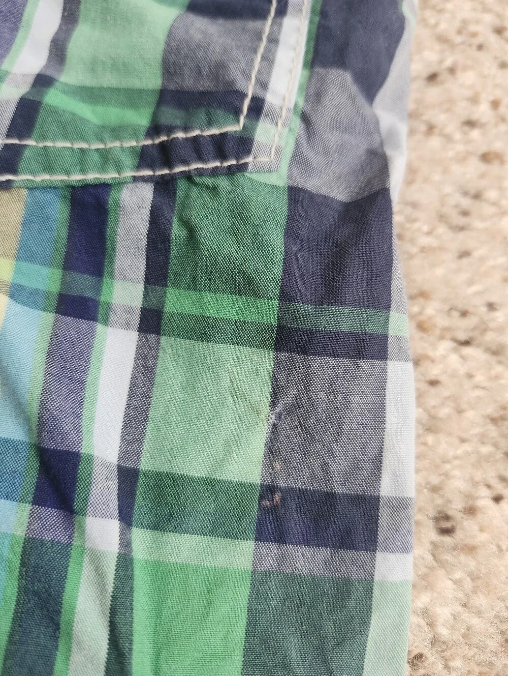Oshkosh Blue Plaid Overalls